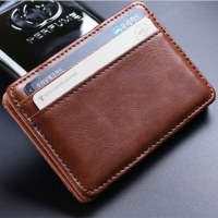 マジックバッグ pu クリエイティブ財布メンズ財布 AliExpress コイン財布新しいショートマネークリップ
