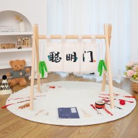 中国式赤ちゃんの一歳宴会、誕生日アレンジメント、誕生日用品、オニオンドアセレモニー、スマートドア装飾小道具、木材