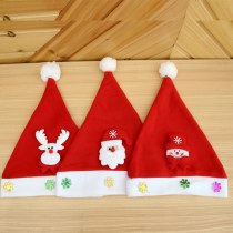 クリスマス装飾起毛布帽子カードサンタクロースの帽子クリスマスツリー普通のクリスマス帽子