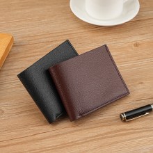 新しいメンズ財布、メンズショートウォレット、ファッショナブルでカジュアル、ライチパターンのソフトレザーウォレット、複数のカードスロット、大容量の小さな財布