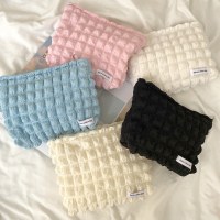 キャンディーカラーバブル化粧品バッグ女性のポータブルクラッチバッグ口紅携帯電話オーガナイザー収納袋外出トイレバッグ卸売