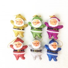 クリスマスツリーペンダントアクセサリーサンタクロース人形ペンダントクリスマス小さな人形ペンダントホリデーギフト