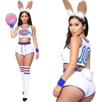 ヨーロッパとアメリカの女性のハロウィーンエアダンクベストショーツ2つのピースの女性服