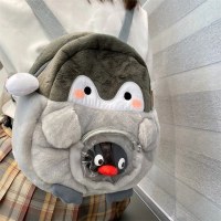 ペンギン漫画バックパック女性かわいい jk 女の子バックパック人形バッグ痛みバッグ人形ぬいぐるみミニ小さなスクールバッグ
