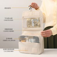 ポータブルフック​​大容量トイレタリーバッグ化粧収納バッグ多機能折りたたみ吊り下げ男性と女性のトイレタリーバッグ収納