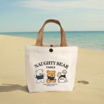 新しい大容量の手持ちキャンバスバッグ小中学生用ランチバッグ仕事用シンプルハンドバッグキャンバスバッグバッグ女性用