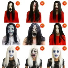 シークレットルームお化け屋敷スクリプトを殺すためのNPC男性と女性マスクヘッドギアハロウィンシークレットルームエスケープお化け屋敷ホラーコスチューム小道具