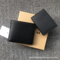 クラシック プリント メンズ ウォレット グラフィティ 老眼 マルチカード スロット ショート クリップ 2 ピース ギフト ボックス セット