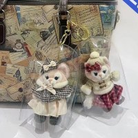 pvc綿人形屋外防塵保護カバー防水と汚れ防止cミニレインコート透明レースエンボスカバー保護