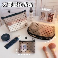 ニューラブ化粧品バッグポータブル大容量メッシュ収納袋女性の ins スタイルポータブル旅行小さなトイレタリーバッグ
