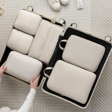 超軽量模造記憶布収納袋セットスーツケースポータブル衣類圧縮袋抗引き裂き防水収納袋