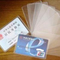 透明つや消しプラスチック交通書類カード ホルダー耐磁性銀行カード ホルダー IC カード ホルダー ID カードバス保護カバー