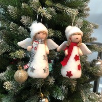新しい装飾人形クリエイティブ翼天使のペンダントクリスマスツリー小さなペンダント子供のギフトクリスマス