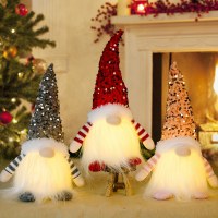 新しいクリスマス装飾クリスマスハイエンド照明付きドワーフ人形ルドルフクリスマスギフト装飾品
