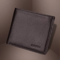 大容量とジッパー付きメンズショート本革 財布 メンズ 財布 第一層牛革ソフトレザークリップ