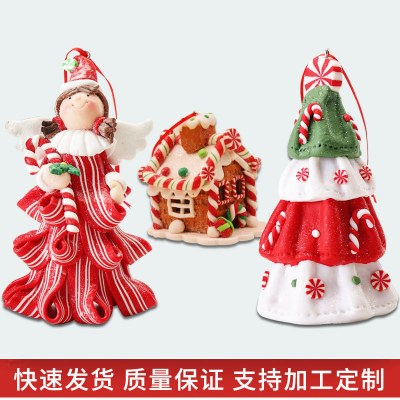 新しいパン粘土クリスマスソフト粘土天使クリスマスギフトクリエイティブ外国貿易PVCクリスマスツリー装飾用品