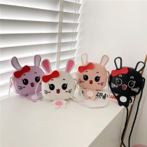 新しい漫画かわいい子供用バッグ PU ショルダーバッグ女の子韓国スタイルカジュアルメッセンジャーバッグ小動物小銭入れ