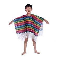 ハロウィーンチルドレンズメキシコの服ショールコスプレメキシカンマントの役割 - マントの服を着る