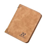 メンズ財布ヨーロッパとアメリカのレトロ財布薄型ファッションカジュアルヌバックレザー横型と縦型メンズ財布