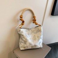 ビーズ刺繍新中国風のバッグ女性 2024 新しいトレンディなファッションニッチ脇の下バッグ多用途チェーンクロスボディバッグ