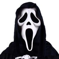 ハロウィーンホラーデッドスカルマスクスクリプトは夜明けと殺し、叫び声のゴーストマスク、オオカミの歯のゴーストマスクを殺します