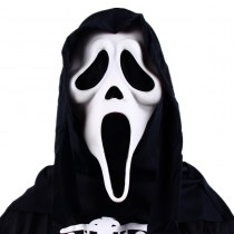 ハロウィーンホラーデッドスカルマスクスクリプトは夜明けと殺し、叫び声のゴーストマスク、オオカミの歯のゴーストマスクを殺します