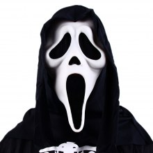 ハロウィーンホラーデッドスカルマスクスクリプトは夜明けと殺し、叫び声のゴーストマスク、オオカミの歯のゴーストマスクを殺します