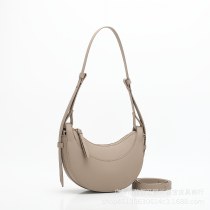 ヨーロッパとアメリカのニッチバッグ、パームプリントのフランス三日月バッグ、ファッショナブルで多用途な脇の下バッグ、ムーンバッグ