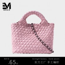 女性のための手織り手持ちトートバッグ、ハイエンドファッション、手持ち野菜バスケット、ワンショルダークロスボディ
