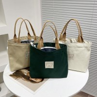 レディースバッグ、ニッチデザイン、キャンバスハンドバッグ、ランチバッグ、ママバッグ、ハンドバッグ、ファッショナブルなキャンバスハンドバッグ