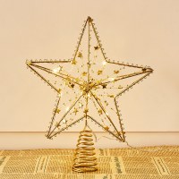 クリスマスツリー トップスター アイアンアクセサリー 五芒星 クリスマスツリー飾り クリスマスツリーペンダント