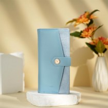 新しいレディース長財布3つ折りマルチカードスロット財布韓国風ハンドバッグ小銭入れ女性用