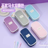 小学生2・3・5年生向けマカロン筆箱 ネット有名人 大容量 日本製 多機能筆箱 ペンケース