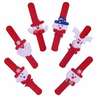 クリスマスパットサークルクリスマスブレスレット装飾漫画パットサンタヘアアクセサリー子供のおもちゃの装飾