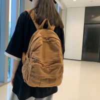 リュック レディース レトロ 大容量 シンプル 高校生 バッグ レディース 韓国ファッション トレンド キャンバスリュック