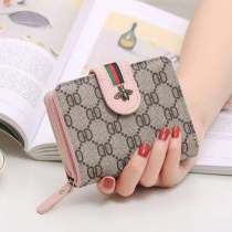 新しいレトロな日本と韓国語バージョンの多用途カードホルダー財布レディースショートジッパー小さな小銭入れシンプルでかわいいレディース財布