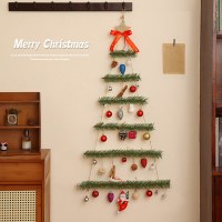 クリスマスの装飾、壁発光不織布クリスマスツリー、クリスマスシーンの装飾、窓のドアと窓の装飾用品