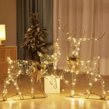 クリスマスアイアンアート鹿カート発光ヘラジカギフトボックス組み合わせクリスマスウィンドウ雰囲気装飾クリエイティブ装飾品