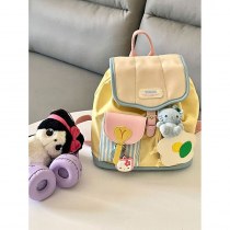 ミニ バックパック 新しい旅行バッグ大学生かわいいコントラストカラー小さなスクールバッグ小さな バックパック 女性の通勤