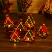 クリスマスデコレーション クリスマスキャビン ハウスおもちゃ カラフルキャビン クリスマスグローギフト クリスマスキャビン