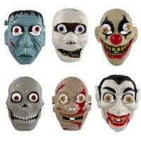 ハロウィーンテロリストマスクスカルドレス、吸血鬼フェイスデーモンマスクマスク、ミイラフェイシャルマスクプラスチック