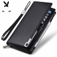 メンズ財布、マルチカードスロット、大容量カードホルダー、2 in 1 シンプル、ファッショナブルなクラッチ、多機能