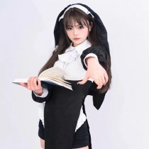 修道女コスプレセクシーなチョービー女装ハロウィン修道女制服同じヨーロッパサイズのコスプレ