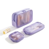 ビジュアルグリッド化粧品バッグ多機能デジタルバッグポータブル美容バッグジュエリーメガネ収納袋