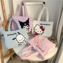 新しい漫画ダウン布ハンドバッグ子犬犬ショルダーバッグかわいいウサギの トートバッグ 誕生日ギフト