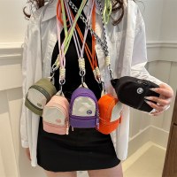 コントラストカラーのランドセル、小銭入れ、ミニキーホルダーペンダント、男の子と女の子のポータブルヘッドフォン、ID収納バッグ