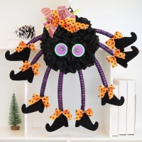 ホリデークリスマスロング - レッグスパイダーペンダントホームデコレーションハウス私はそのハウスプロップハロウィーンドレスを恐れています