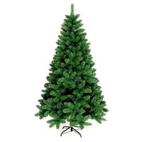暗号化シミュレーション屋外シーンの装飾クリスマスツリー 180 センチメートル PVC グリーン普通結び木 300 葉
