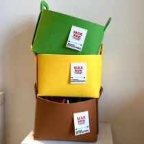 フェルト収納バスケット折りたたみポータブルオフィス寮外出フェルト収納バスケットホームフェルト収納