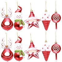 クリスマスロリポップアイスクリーム鹿ペンダント五つ星の老人ツリーペンダントクリスマスシーンの装飾